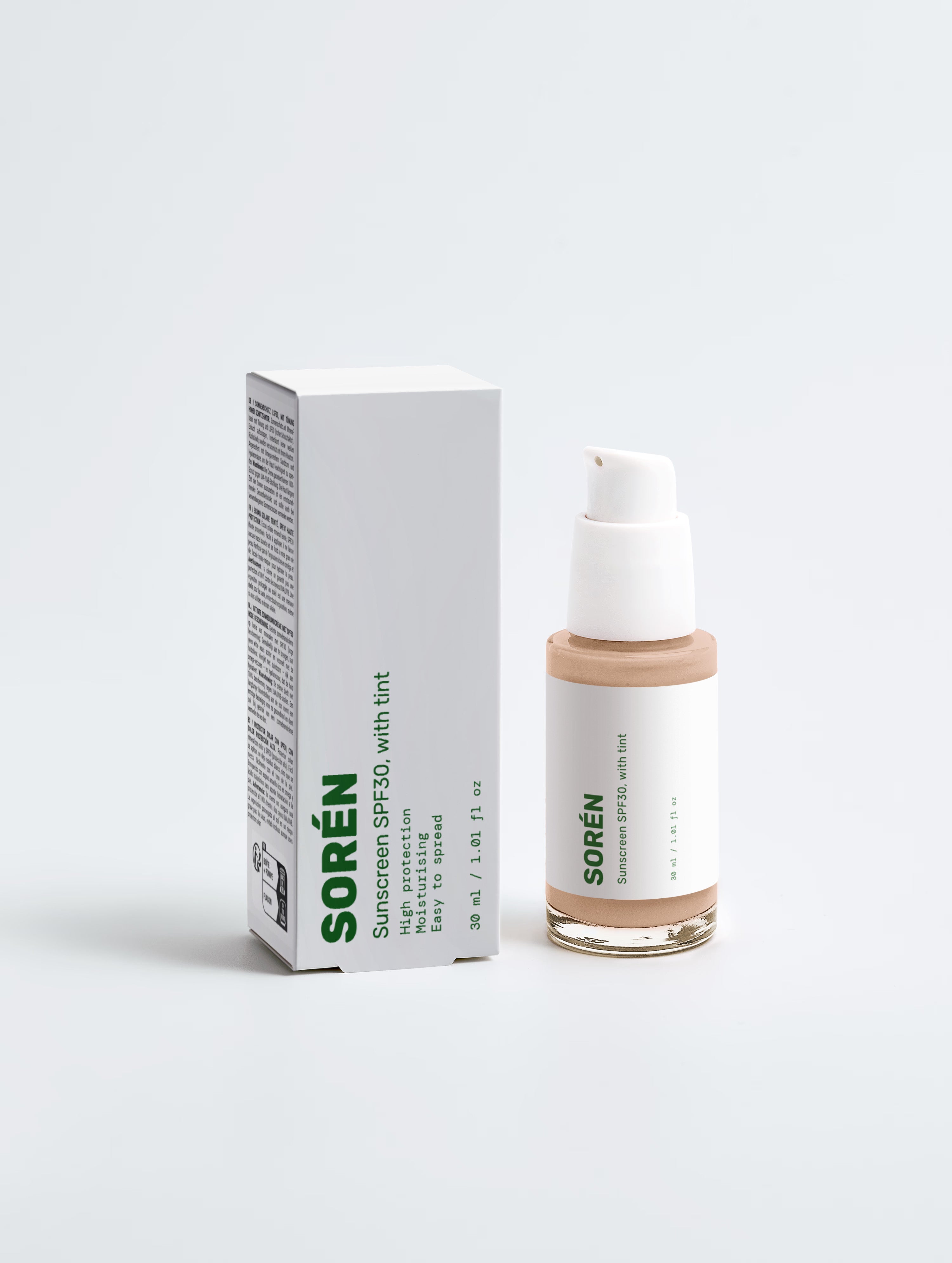 Sunscreen SPF30, with tint
