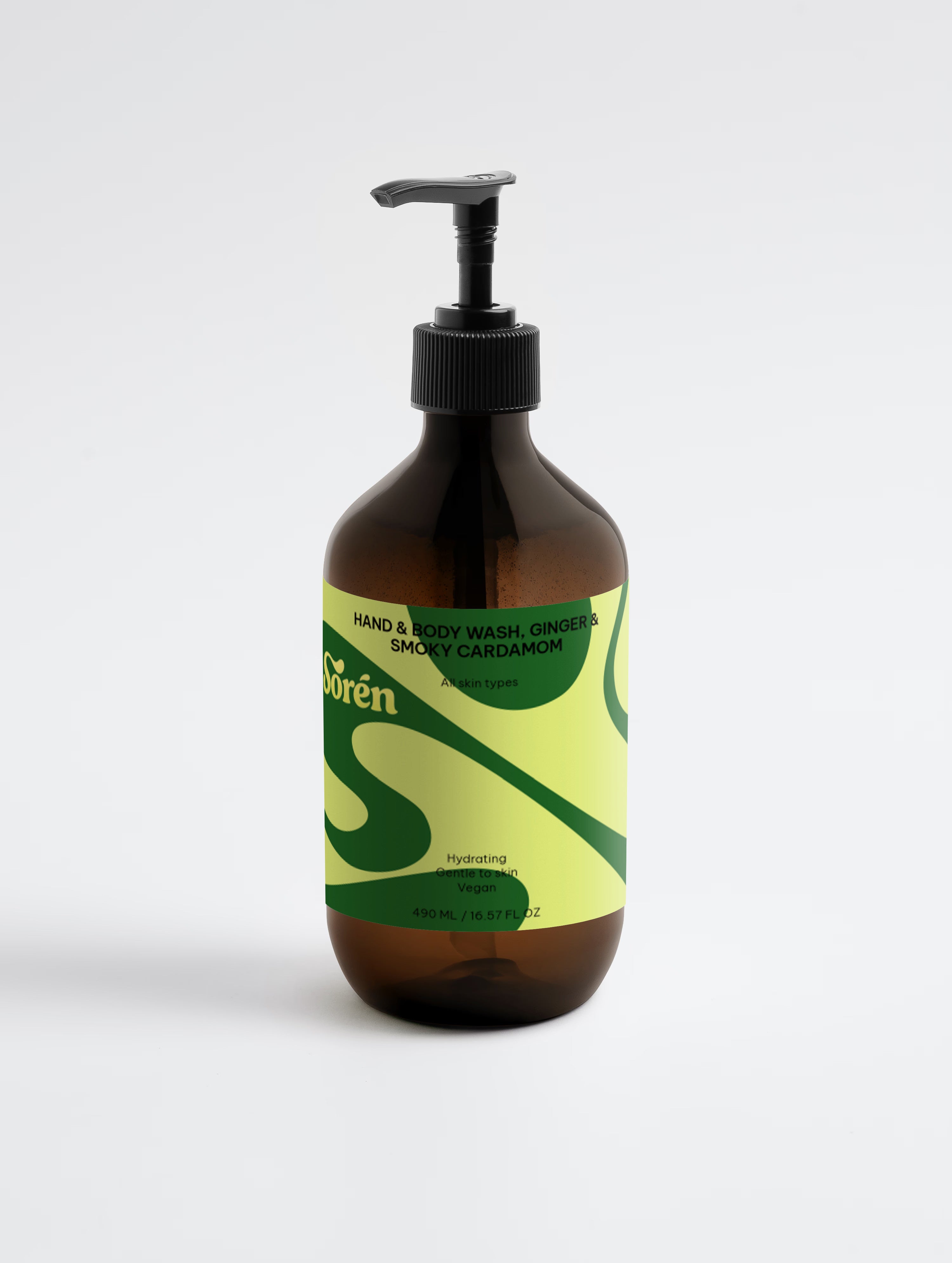 Hand & Body Wash, Ginger & Smoky Cardamom