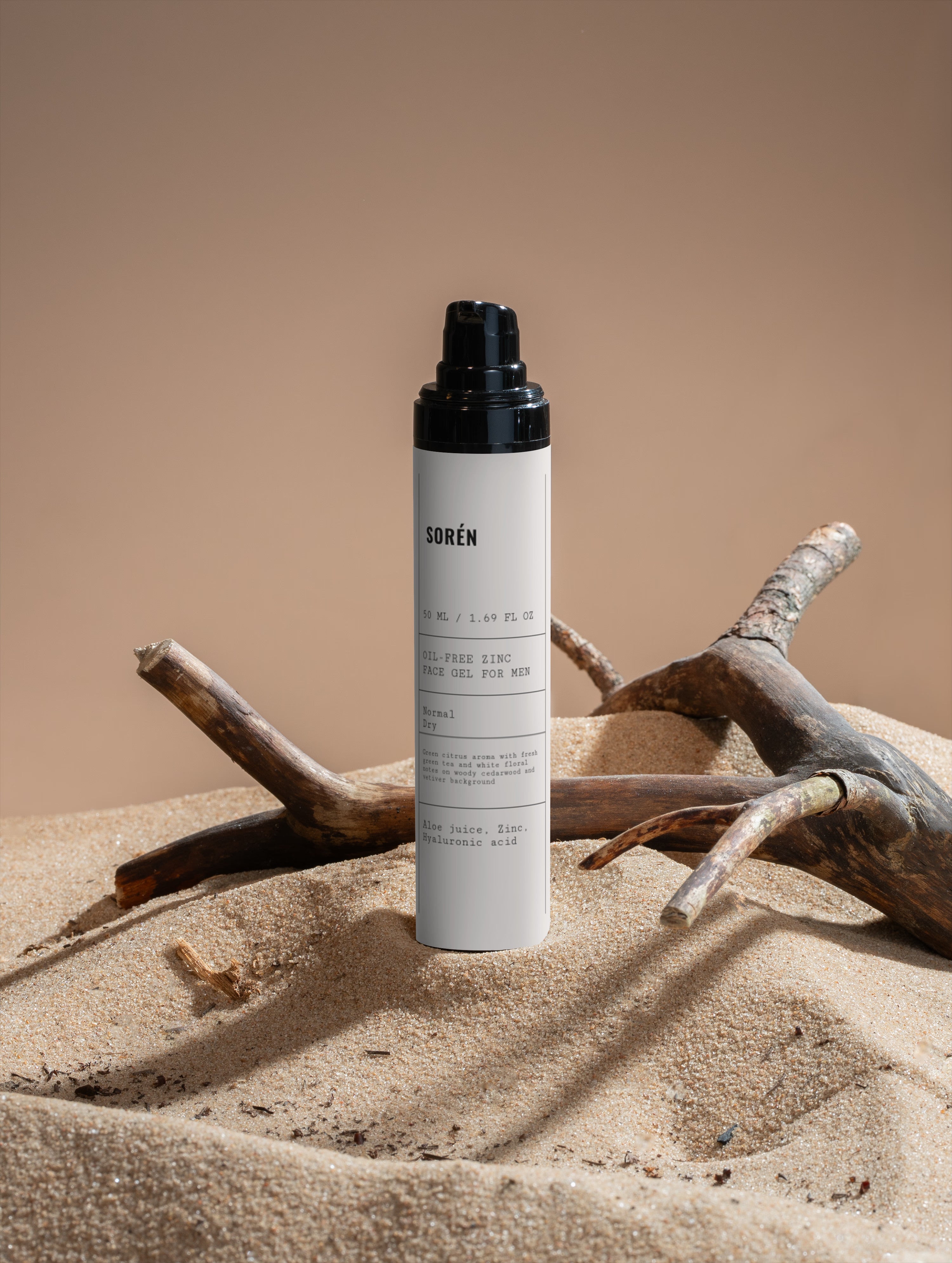 Oil-Free Zinc Face Gel for Men