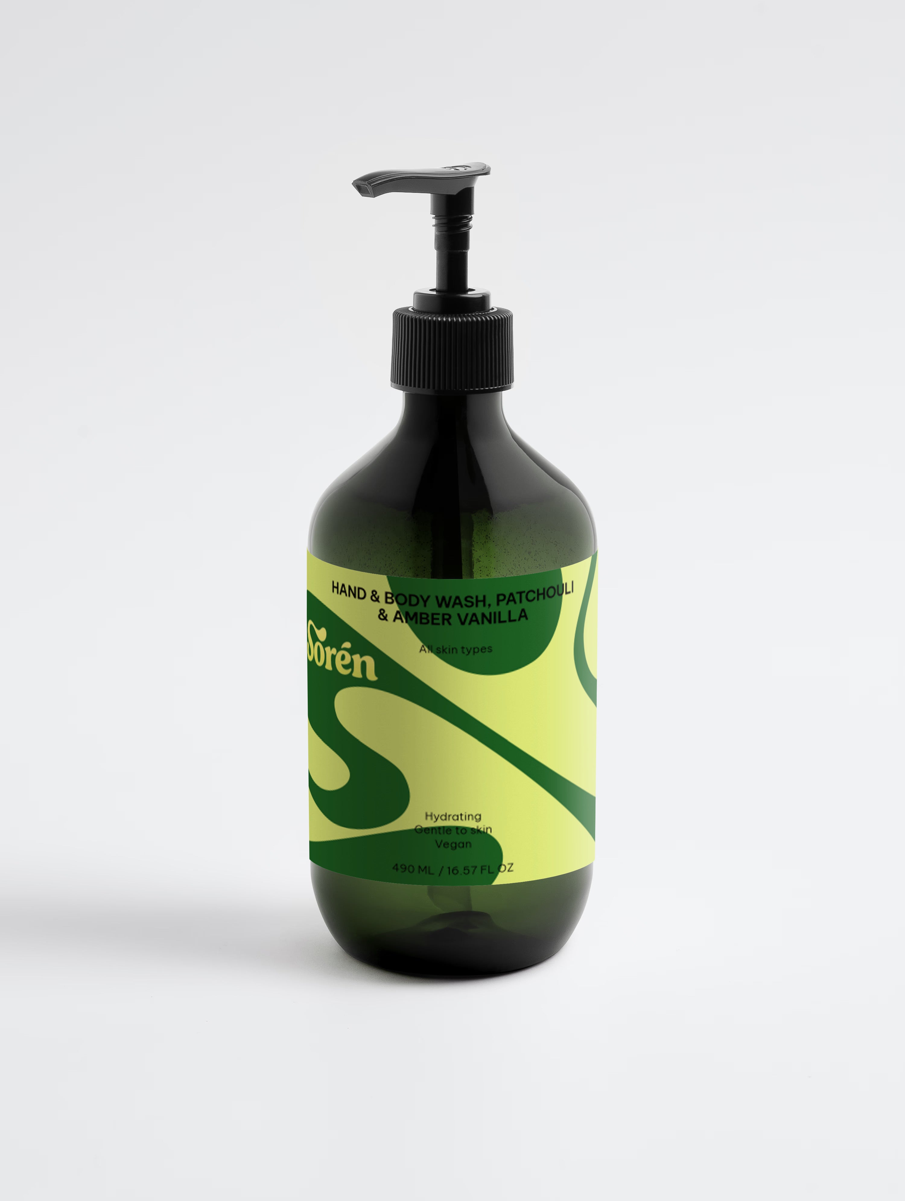 Hand & Body Wash, Patchouli & Amber Vanilla